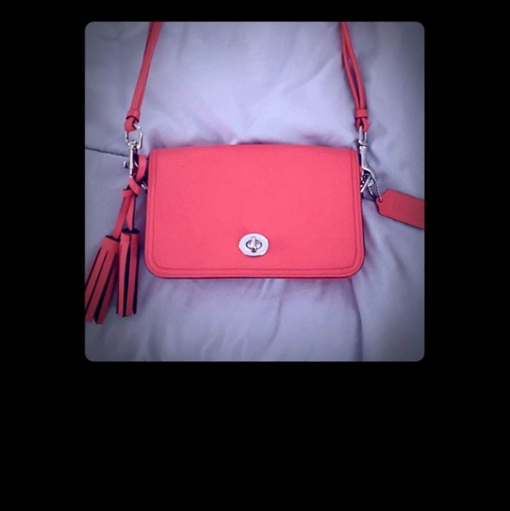 Coach Legacy Penny Leather Cross-Body with Tassels